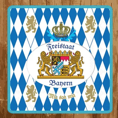 Produktbild von 20 Servietten Freistaat Bayern - Mia san Mia 33x33cm