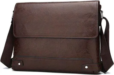 Immagine prodotto di Borsa da uomo da 13 pollici, impermeabile, ideale per l'ufficio e le occasioni di lavoro - Marrone