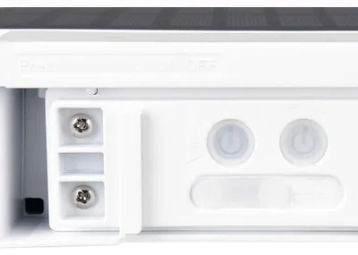 Obrázek produktu pro LED, venkovní nástěnné svítidlo, bílé, SMD, senzor, nahoru-dolů, napájení bateriemi, D 15,5 cm