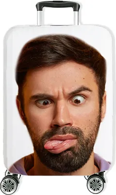 Produktbild von Personalisierte Hochelastische Reise-koffer Abdeckung mit deinem Foto Schutzabdeckung Kofferschutzhülle Kofferbezug Kofferhülle Groß 27"-30" L Foto [083]