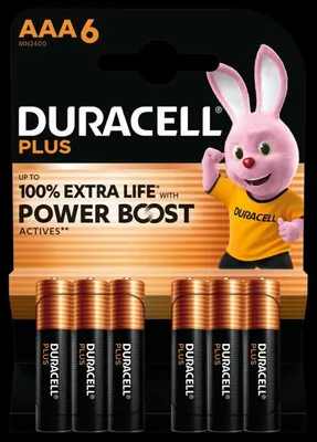 Image de Piles Duracell Aaa Plus (x6) Longue Durée, Puissance Fiable - Duracell