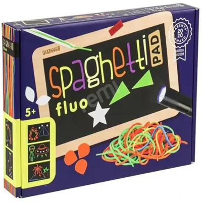 Obrázok produktu pre Fluorescencyjne sznurówki do nawlekania - kreatywny zestaw do zabawy i nauki