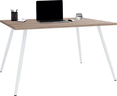 Produktbild von VCM Schreibtisch Computertisch Bürotisch Skandanivischer Retro Look Salia 138x50 cm