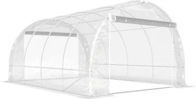 Produktbild von Begehbares Folientunnel-Gewächshaus, Stahlrahmen, UV-beständige PE-Folie