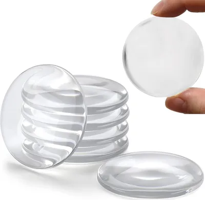 Produktbild von 6 Transparente runde Türstopper-Wandaufkleber mit Antikollisionsschutz
