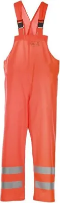 Produktbild von PROS Reflektierende Latzhose 1011 Regenhose WASSERCHUTZHOSE Wasserdicht Orange, 58