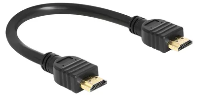 Produktbild von Delock High Speed HDMI with Ethernet - HDMI-Kabel mit Ethernet - HDMI männlich zu HDMI männlich - 25 cm