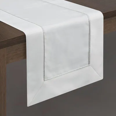 Produktbild von Festliche Tischdecke Tischdekoration MADELE weiß 40x180