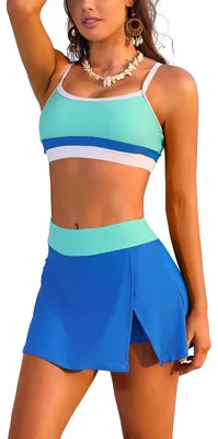 Produktbild von Solidchoice – Bikini-Set mit hoher Taille und Bandeau-Oberteil