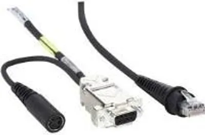 Produktbild von Honeywell 42204253-04E, Schwarz, 2,3 m, TX 2-pin, D-Sub 9-pin / Mini DIN 4-pin, Männlich, Weiblich