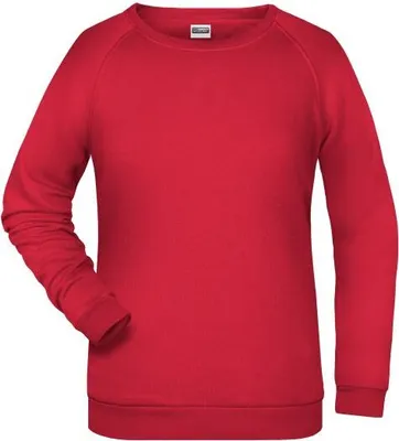 Produktbild von Rundhals-Sweatshirt mit Raglanärmeln für Damen red, Gr. L