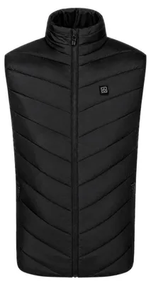 Obrázok produktu pre RealG RC-K-2016 Vyhrievaná vesta s USB, unisex, veľkosť M, 3 stupne teploty, 4 vyhrievacie zóny, čierna