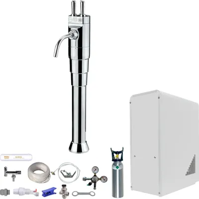 Produktbild von Sprudelwasser Tafelwasseranlage BieTal® BT-10U & Classic mit 3 Hebeln & 2kg CO2