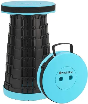 Produktbild von Tagesware- Faltbarer Hocker - Leicht - verstellbar - Tragbar - Kompakt - Maximale Belastung 181 kg - Faltbarer Hocker