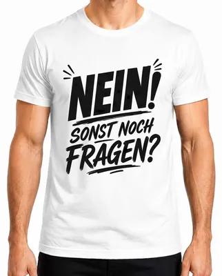 Productafbeelding van Nee! Nog andere vragen? Grappig, sarcastisch, ironisch heren T-shirt, wit, maat S