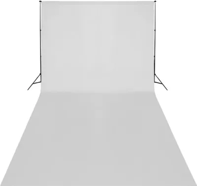 Produktbild von vidaXL Fotohintergrund ohne Ständer Baumwolle Weiß 600x300 cm