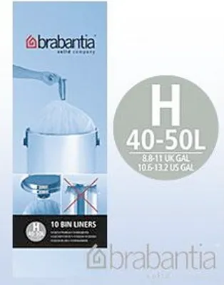 Produktbild von 1x Brabantia Müllbeutel "H" 40-50 Liter Mülleimertüten, Sack