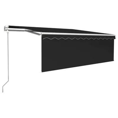 Produktbild von Markise Automatisch mit Rollo LED Windsensor 4x3 m Anthrazit
