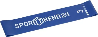 Produktbild von Sporttrend 24® Mini Bänder/Loops in verschiedenen Stärken und Farben I Länge 25cm, Blau 0,7mm / medium