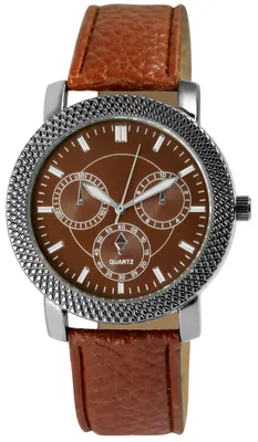 Produktbild von Herrenuhr mit Kunstlederionsarmband