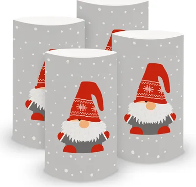 Produktbild von itenga 6x Windlicht Wichtel 10cm