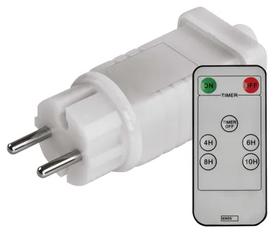 Productafbeelding van EMOS Voeding voor kerstverlichting, geschikt voor zowel binnen- als buitengebruik, met controller, model D1ZW02