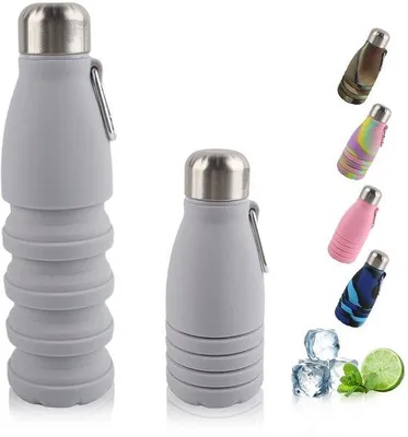 Produktbild von Azomor® Faltbarer Sportbecher 550 ml für Reisen und Outdoor-Aktivitäten