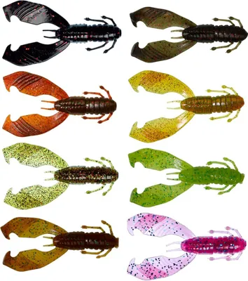 Produktbild von Gunki Boogie Craw 7,5cm 4,51g - 10 Gummikrebse, Gunki Farben:Lime Chart