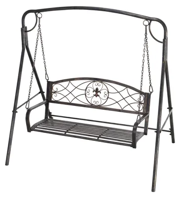 Produktbild von Gartenschaukel 2-Sitzer Hollywoodschaukel aus Metall, Bronze