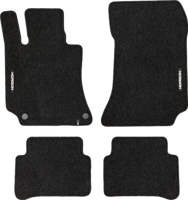 Image de Tapis de sol pour Mercedes-Benz Classe E W212 2009-2016 Velours Noir 4Pcs