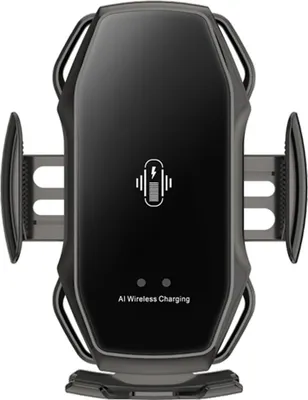 Produktbild von Multifunktionale kabellose Autohalterung mit Infrarot-Ladegerät und automatischer Induktionsdüse,black