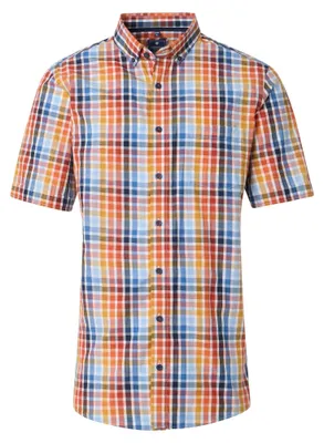 Produktbild von Redmond - Comfort Fit Herren Freizeithemd Kurzarm (251400999), Größe:XXL, Farbe:Orange (210)