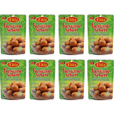 Produktbild von Titiz Zarte Maronen, Leicht Gesüßt  Vorteilspack 8 x 125 g, Vegan