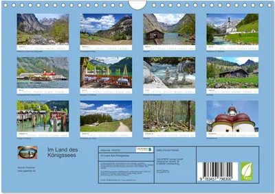 Produktbild von Im Land des Königssees (Wandkalender 2026 DIN A4 quer), CALVENDO Monatskalender