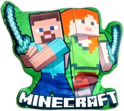 Productafbeelding van Kussen in de vorm van Minecraft, 38x35 cm