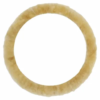 Produktbild von IWH Lenkradbezug (L x B x H) 350 x 350 x 40 mm Echtes Lammfell Beige 35