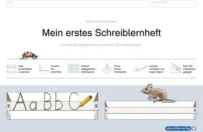 Image de Mein erstes Schreiblernheft. Für alle Buchstaben auf speziellem Schreiblernpapier