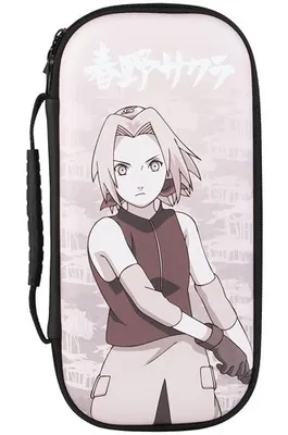 Produktbild von Konix Naruto 80381117166, Hartschalenkoffer, Nintendo, Pink, Polyvinylchlorid (PVC), Nintendo Switch, Nintendo Switch Lite, Nintendo Switch OLED, Reißverschluss