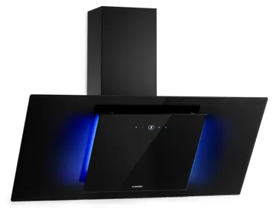 Produktbild von Klarstein Eleonora - Kopffreie Dunstabzugshaube, , Abluftleistung: 426 m³/h, Touch Control, RGB-Ambiente-Farbe, 60 dB, Umluft und Abluft, LED Beleuchtung, Fettfilter, 90 cm, schwarz