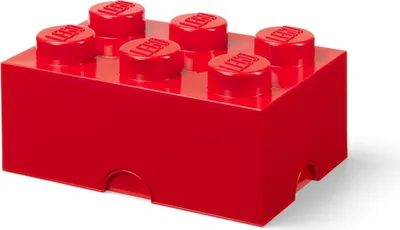 Produktbild von Aufbewahrungsbox Brick 6, Rot - LEGO