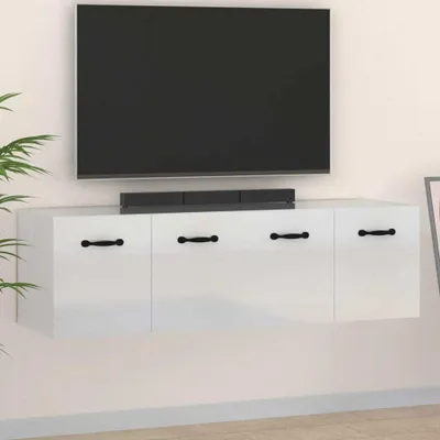 Produktbild von Wandschränke 2 Stk. Hochglanz-Weiß 80x36,5x35 cm Holzwerkstoff , Aktenschränke Design 2024