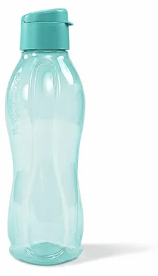 Produktbild von TUPPERWARE To Go Eco 750 ml blau/türkis Clippverschluss Trinkflasche Ökoflasche