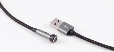 Obrázok produktu pre shiverpeaks ®-BASIC-S--Universal--USB-A magnetický kábel, 3v1, 540°, 7-pin, čierny, 1,0 m (BS14-19010)