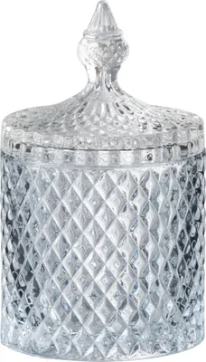 Produktbild von J-Line Vorrattopf Geschliffen Zylinder Glas Transparent Large