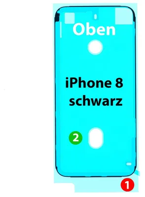 Produktbild von Apple iPhone 8 Kleber Display, schwarz
