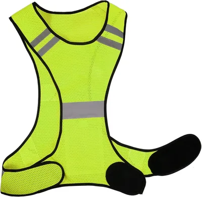 Produktbild von Laufweste für Joggen, Fahrrad - S-L Reflektierende Warnweste - Für Damen & Herren - Atmungsaktiv - Leicht