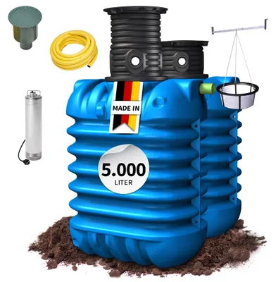 Productafbeelding van 4rain MODULARIS ondergrondse regenwatertank-pakket 5000 L Tuin-Comfort, AI-gegenereerde afbeelding
