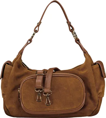 Produktbild von Hausfelder Manufaktur Beuteltasche Velours Braun onesize