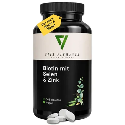 Vita Elements Vitamin B12 mit Folat Kapseln zur Verringerung von Müdigkeit, mit Bioaktiv-Formen .