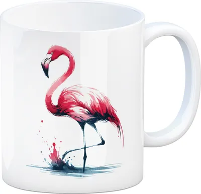 Produktbild von Rosa Flamingo Kaffeebecher